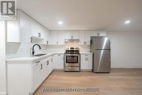 Lower - 75 Wright Crescent, Caledon, ON - Indoor Photo Showing Kitchen With Stainless Steel Kitchen With Double Sink