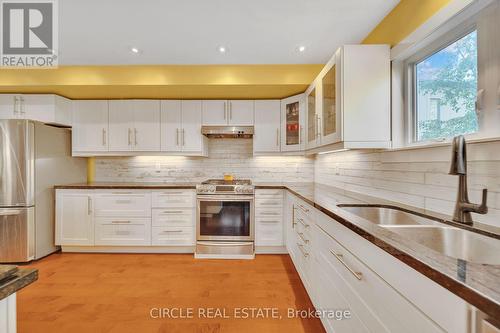 1043 Shaw Drive, Mississauga, ON - Indoor Photo Showing Kitchen With Double Sink