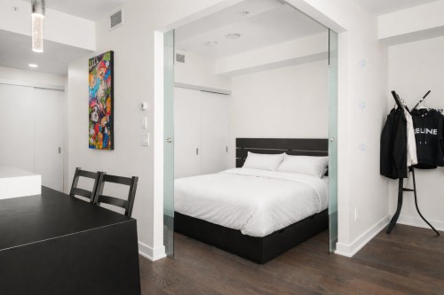 Chambre à coucher - 3206-1188 Rue St-Antoine O., Montréal (Ville-Marie), QC - Indoor Photo Showing Bedroom