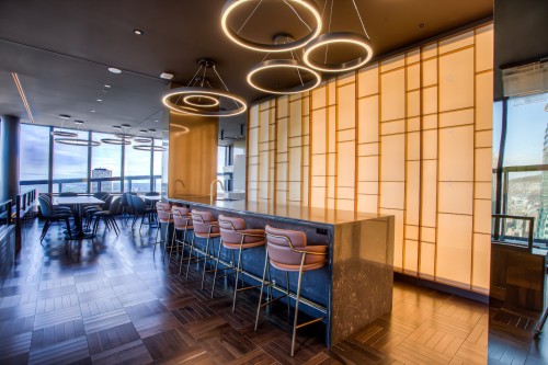 Salle communautaire - 3206-1188 Rue St-Antoine O., Montréal (Ville-Marie), QC - Indoor Photo Showing Dining Room