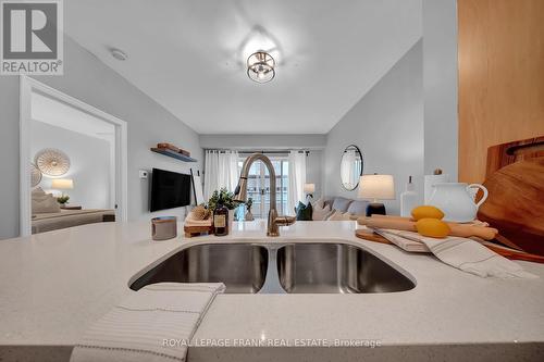 Quartz Counters - 306 - 44 Bond Street W, Oshawa (O'Neill), ON - Indoor Photo Showing Kitchen With Double Sink