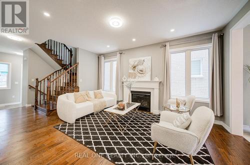 396 Thomas Phillips Drive, Aurora, ON - Indoor Photo Showing Living Room With Fireplace