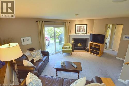 2 Novoco Drive, Hamilton, ON - Indoor Photo Showing Living Room With Fireplace