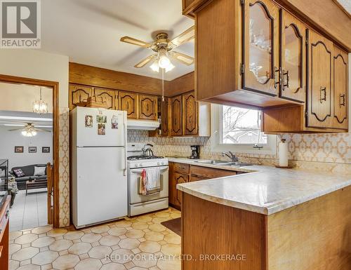 Kitchen with Gas Stove - 234 Manitoulin Drive, London East (East O), ON - Indoor Photo Showing Kitchen With Double Sink