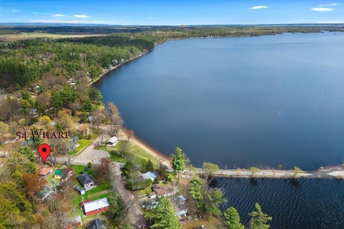 Photo aérienne - 54 Ch. Wharf, Bristol, QC - Outdoor With Body Of Water With View