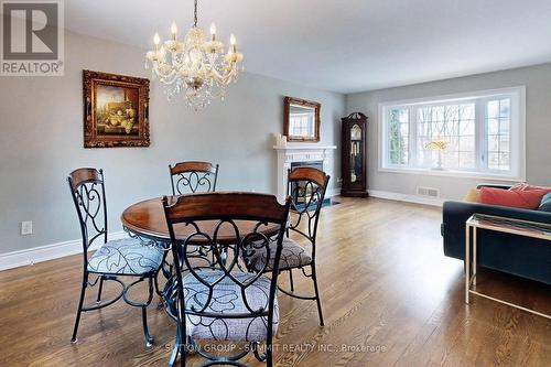 2225 Rambo Road, Mississauga, ON - Indoor Photo Showing Dining Room With Fireplace