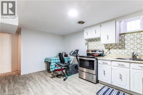 404 Queenston Road, Hamilton, ON - Indoor Photo Showing Kitchen With Double Sink