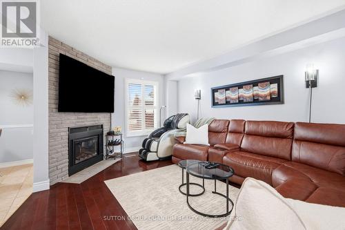 3403 Chartrand Crescent, Mississauga, ON - Indoor Photo Showing Living Room With Fireplace