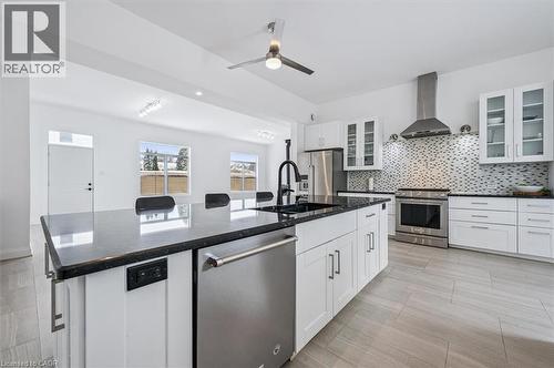 149 Woolwich Street, Waterloo, ON - Indoor Photo Showing Kitchen With Stainless Steel Kitchen With Upgraded Kitchen
