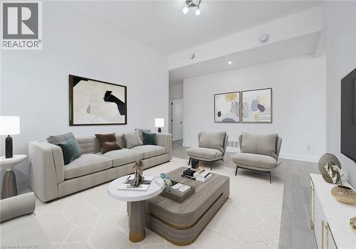 Family Room - This photo has been virtually staged. - 149 Woolwich Street, Waterloo, ON - Indoor Photo Showing Living Room