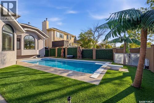 3606 Selinger Crescent, Regina, SK - Outdoor With In Ground Pool With Backyard