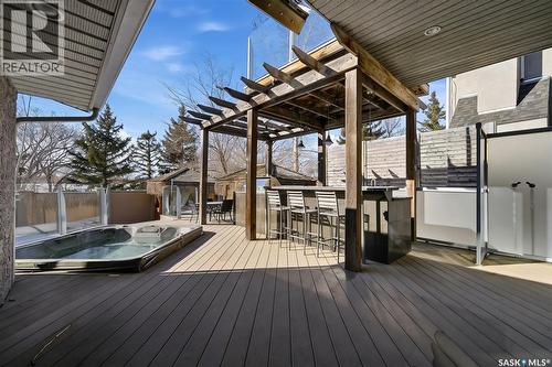 3606 Selinger Crescent, Regina, SK - Outdoor With Deck Patio Veranda With Exterior