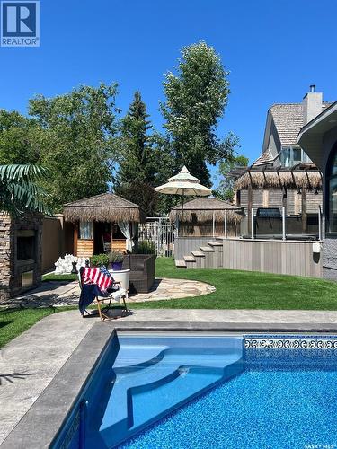 3606 Selinger Crescent, Regina, SK - Outdoor With In Ground Pool With Backyard