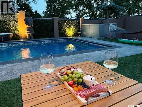 3606 Selinger Crescent, Regina, SK - Outdoor With In Ground Pool With Deck Patio Veranda