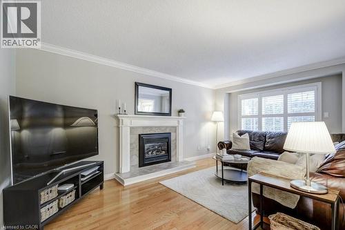 2444 Butternut Crescent, Burlington, ON - Indoor Photo Showing Living Room With Fireplace
