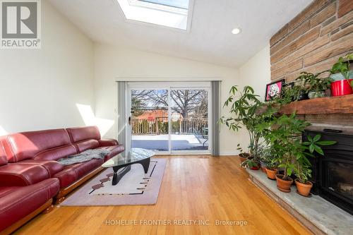 3223 Constitution Boulevard, Mississauga, ON - Indoor Photo Showing Living Room With Fireplace