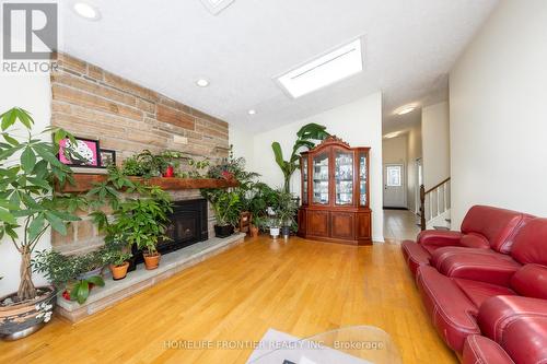 3223 Constitution Boulevard, Mississauga, ON - Indoor Photo Showing Living Room With Fireplace