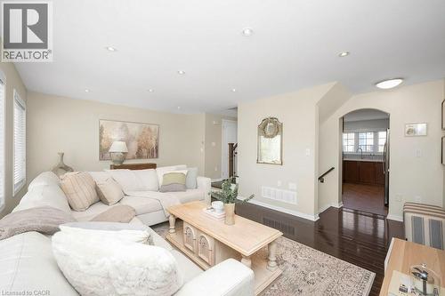 Wonderful space for gathering; Pot Lights & Eng. Hardwood - 3140 Edgar Avenue, Burlington, ON - Indoor Photo Showing Living Room
