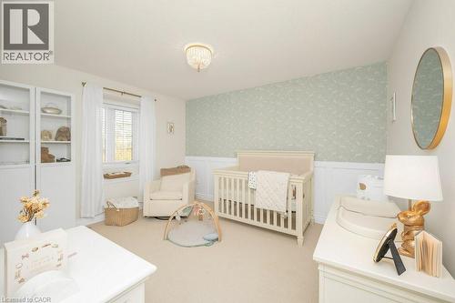 Large 2nd Bedroom Freshly Decorated in 2025 - 3140 Edgar Avenue, Burlington, ON - Indoor Photo Showing Other Room