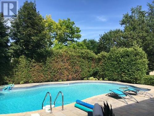 1995 Kerns Road, Burlington, ON - Outdoor With In Ground Pool With Backyard
