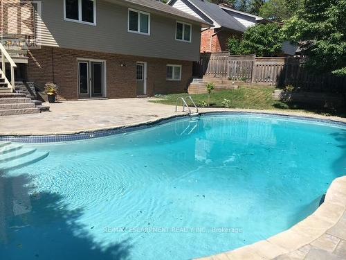 1995 Kerns Road, Burlington, ON - Outdoor With In Ground Pool