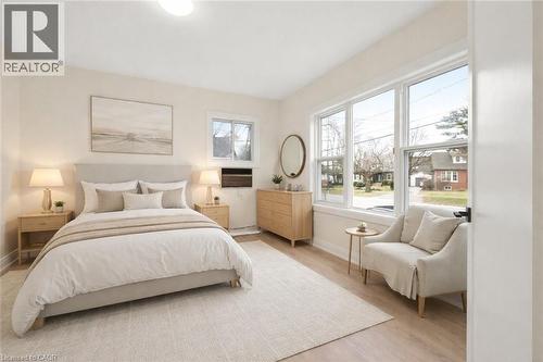 Virtually Staged - 1012 North Shore Boulevard E, Burlington, ON - Indoor Photo Showing Bedroom