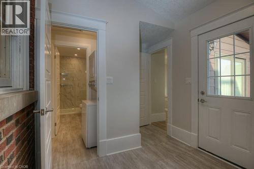 Unit B entry, laundry to bathroom and back bedroom - 54 Park Street, Kitchener, ON - Indoor Photo Showing Other Room