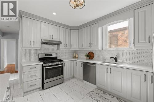 15 Millen Avenue, Hamilton, ON - Indoor Photo Showing Kitchen With Double Sink With Upgraded Kitchen