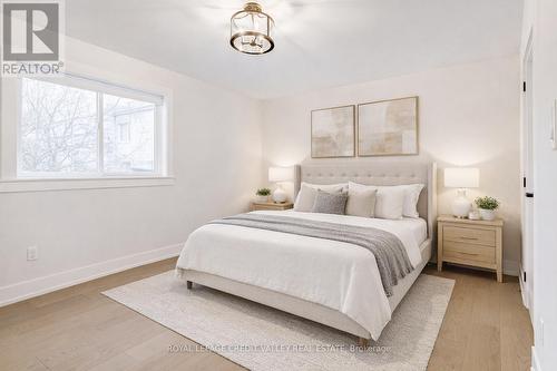 Virtually staged bedroom - 500 Selsey Drive, Mississauga, ON - Indoor Photo Showing Bedroom