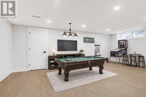 Virtually staged basement games room - 500 Selsey Drive, Mississauga, ON - Indoor Photo Showing Other Room