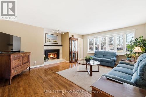 4 Wayne Crescent, Quinte West, ON - Indoor Photo Showing Living Room With Fireplace