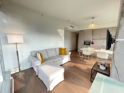 Salon - 1301-1155 Rue De La Montagne, Montréal (Ville-Marie), QC - Indoor Photo Showing Living Room