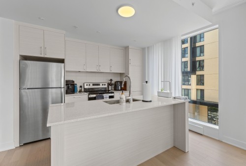 Kitchen - 420B-1400 Rue Ottawa, Montréal (Le Sud-Ouest), QC - Indoor Photo Showing Kitchen With Double Sink