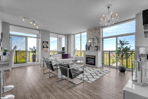 905-1101 Leslie Street, Toronto, ON - Indoor Photo Showing Living Room With Fireplace