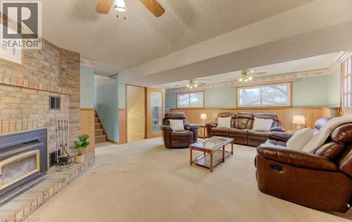 612 Green Meadow Crescent, Waterloo, ON - Indoor Photo Showing Living Room With Fireplace