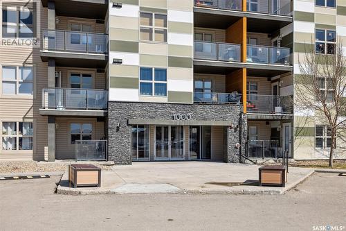 1414 5500 Mitchinson Way, Regina, SK - Outdoor With Balcony With Facade