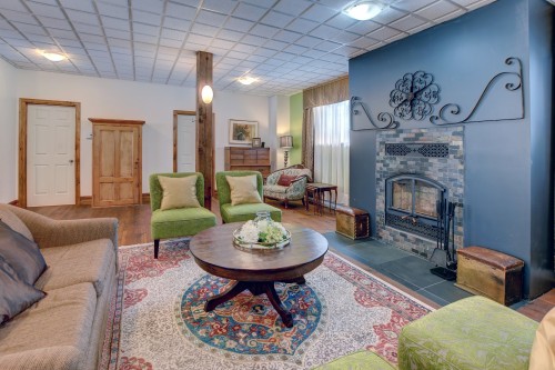 Salon - 485 Ch. Du Moulin, Sainte-Adèle, QC - Indoor Photo Showing Living Room With Fireplace