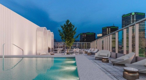 Pool - 810-360 Rue Mayor, Montréal (Ville-Marie), QC -  With In Ground Pool