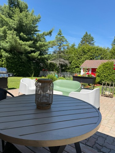Cour - 116 Av. De La Vallée, Saint-Sauveur, QC - Outdoor With Deck Patio Veranda