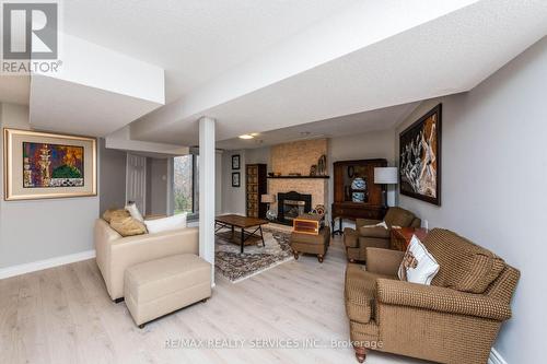 1928 Aldermead Road, Mississauga, ON - Indoor Photo Showing Living Room With Fireplace