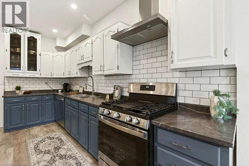 69 Balmoral Avenue S, Hamilton, ON - Indoor Photo Showing Kitchen With Double Sink With Upgraded Kitchen