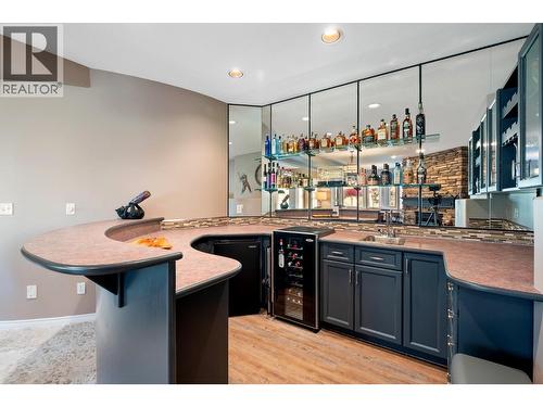 Lower level bar area - 3907 Gallaghers Circle, Kelowna, BC - Indoor Photo Showing Kitchen