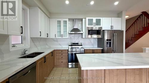 Upper - 53 Raven Cross Avenue S, Markham (Cornell), ON - Indoor Photo Showing Kitchen With Double Sink With Upgraded Kitchen
