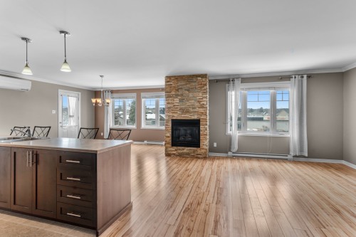 Living Room - 10-919 Mtée Masson, Mascouche, QC - Indoor With Fireplace