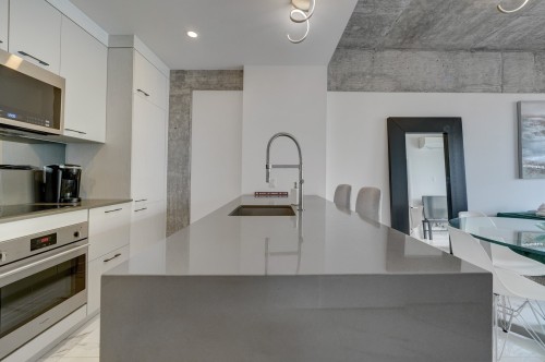 Cuisine - 710-1575 Rue Gareau, Montréal (Ville-Marie), QC - Indoor Photo Showing Kitchen With Upgraded Kitchen