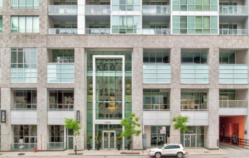 Façade - 404-1225 Boul. Robert-Bourassa, Montréal (Ville-Marie), QC - Outdoor With Balcony With Facade