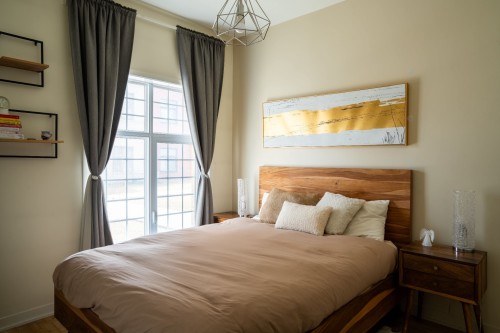 Chambre à coucher principale - 109-8265 Rue De Londres, Brossard, QC - Indoor Photo Showing Bedroom