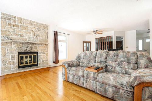 1957 Chancellor Drive, Winnipeg, MB - Indoor Photo Showing Living Room With Fireplace