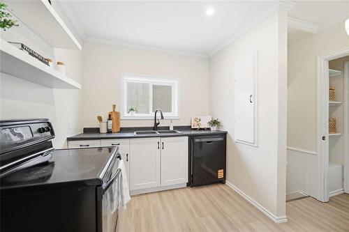 1240 Dominion Street, Winnipeg, MB - Indoor Photo Showing Kitchen With Double Sink