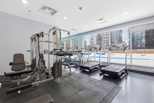 Salle d'exercice - 323-1200 Rue St-Alexandre, Montréal (Ville-Marie), QC - Indoor Photo Showing Gym Room